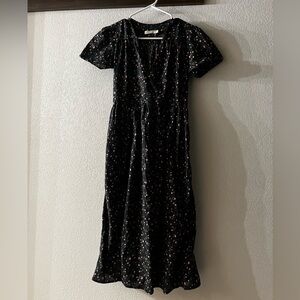 Christy Dawn Black Floral Dawn Dress